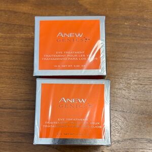 2 x AVON Anew Genics Eye Treatment - .50 oz each - New in box - Factory Sealed.